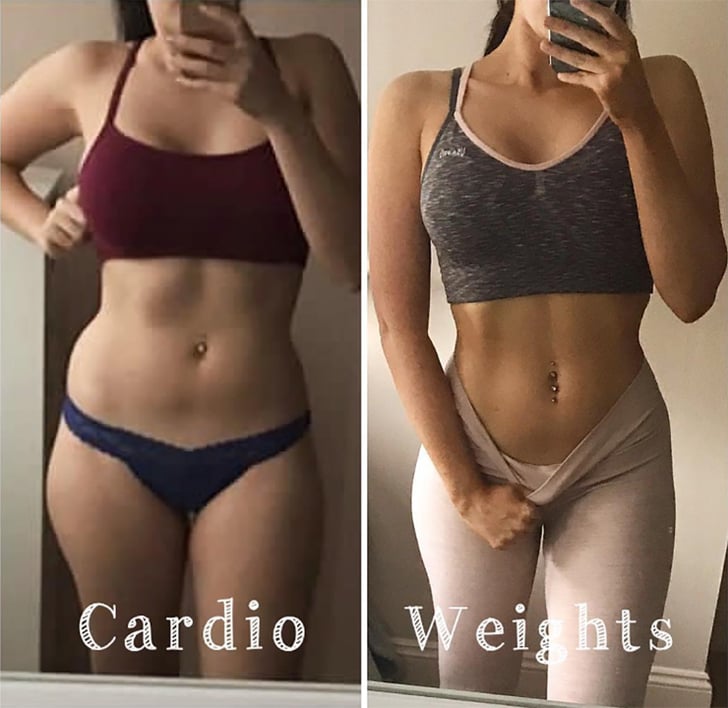 Cardio vs. Weights WeightLoss Transformations POPSUGAR Fitness