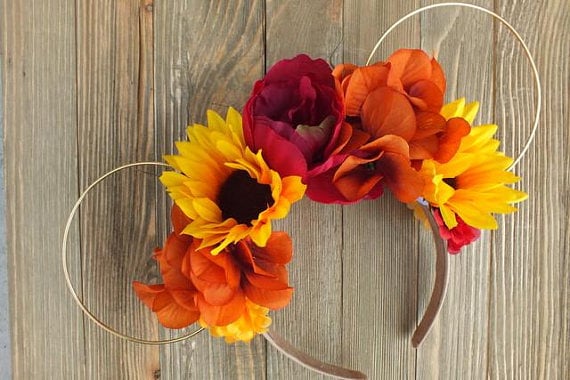 Floral Minnie Mouse Ears