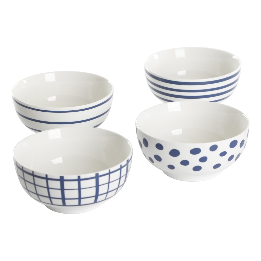 Gap Home New Blue 6-Inch Blue & White Assorted Fine Ceramic Bowls