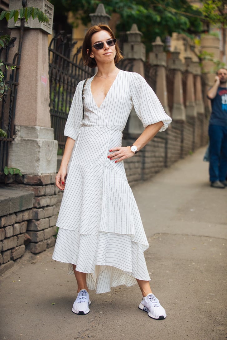Make Your Summery Dresses Cool With Sporty Sneakers | Summer Outfits
