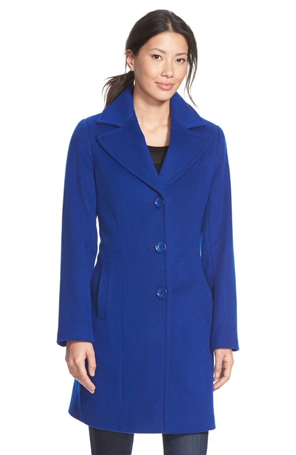 Kristen Blake Single Breasted Wool Blend Coat ($285)