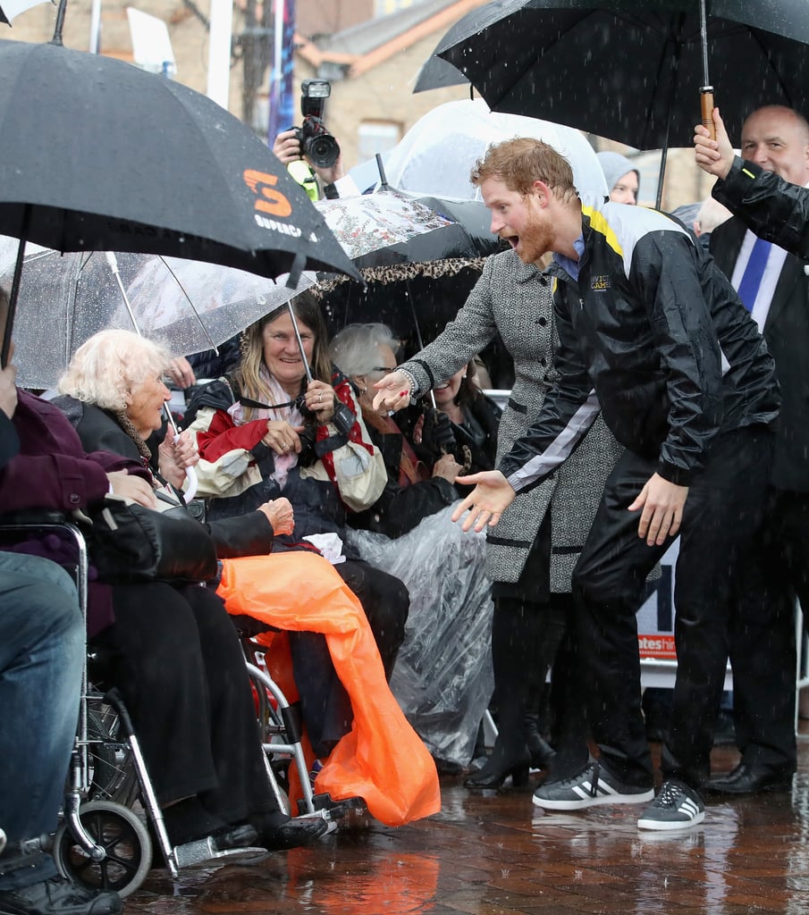 Prince Harry Hugging Elderly Lady in Sydney June 2017