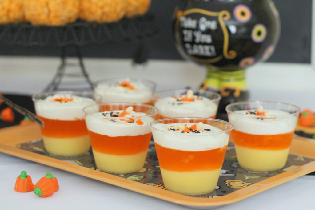 Candy Corn Pudding Cup