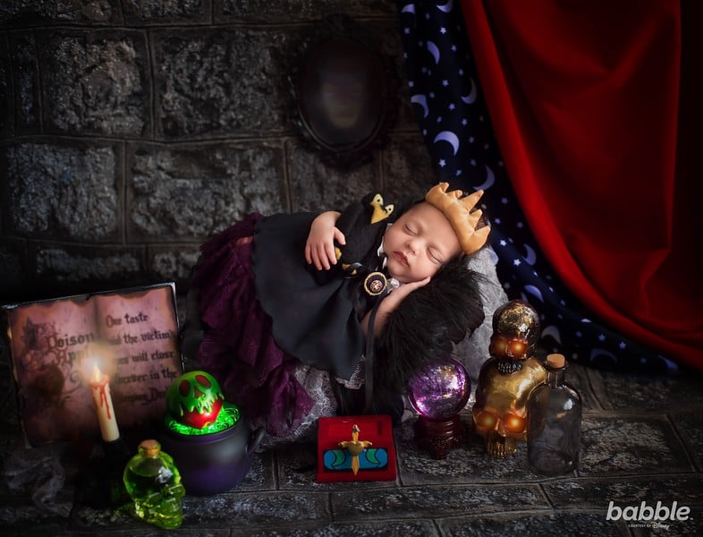 Disney Villain Newborn Photo Shoot