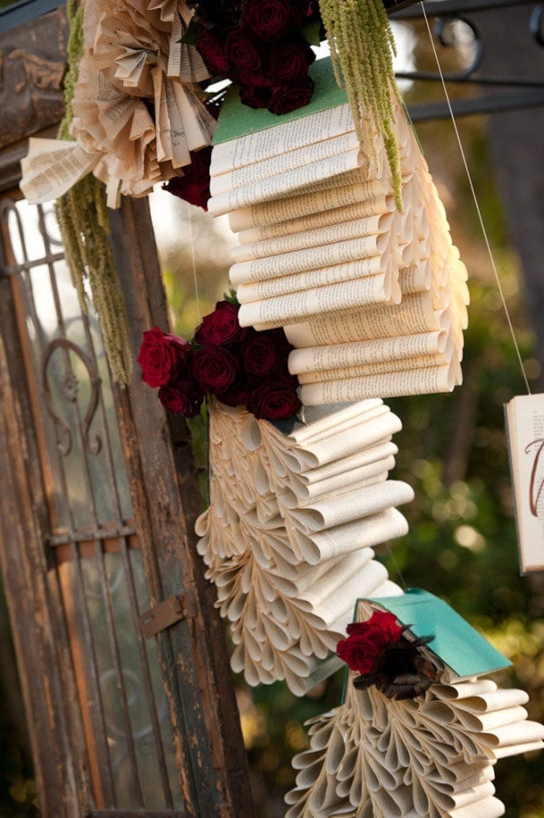 Book Page Garlands Cool Upcycling Projects POPSUGAR 