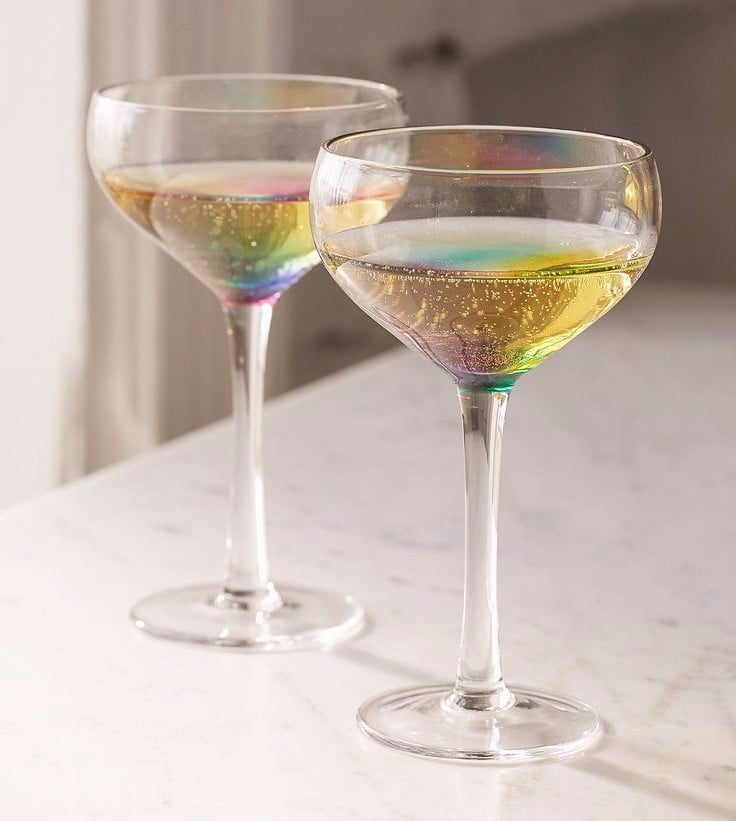Rainbow Wine Glasses From Urban Outfitters POPSUGAR Home