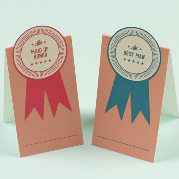 Pop-Up Ribbon Place Cards