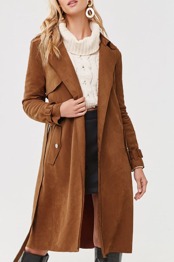 Forever 21 Faux Suede Duster Jacket