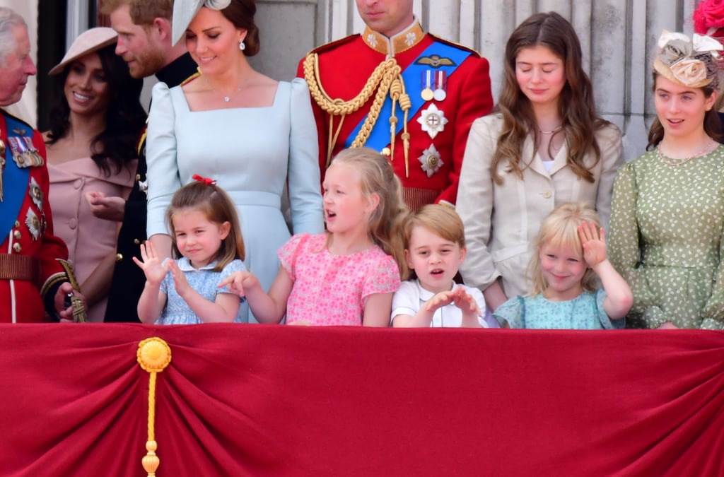 Princess Charlotte, Savannah Phillips, Prince George, and Isla Phillips