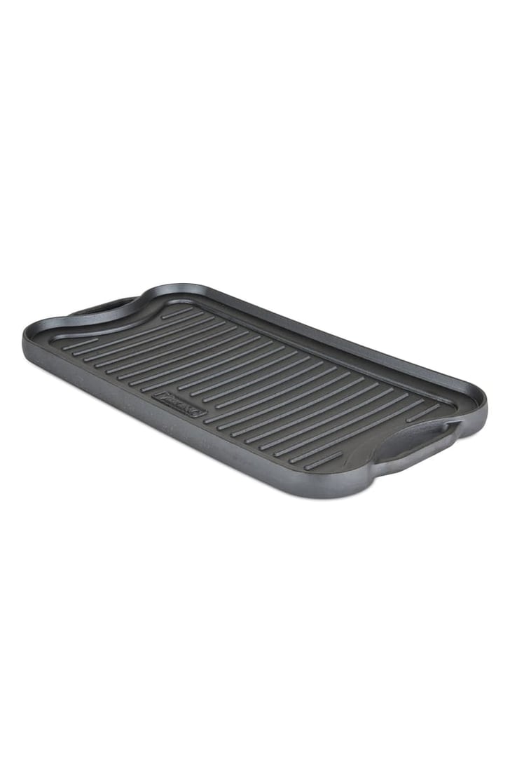 Viking Cast Iron Double Burner Reversible Griddle & Grill Best Black