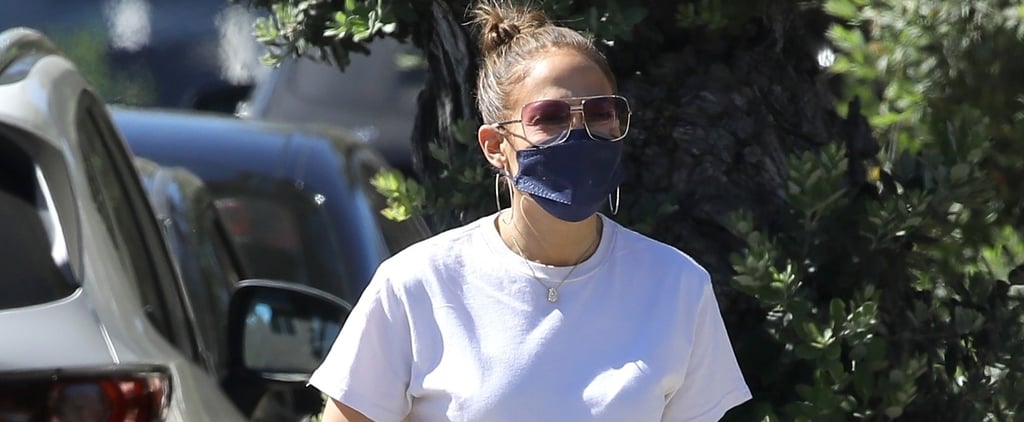 Jennifer Lopez's White Elastic-Waist Pants With Ben Affleck