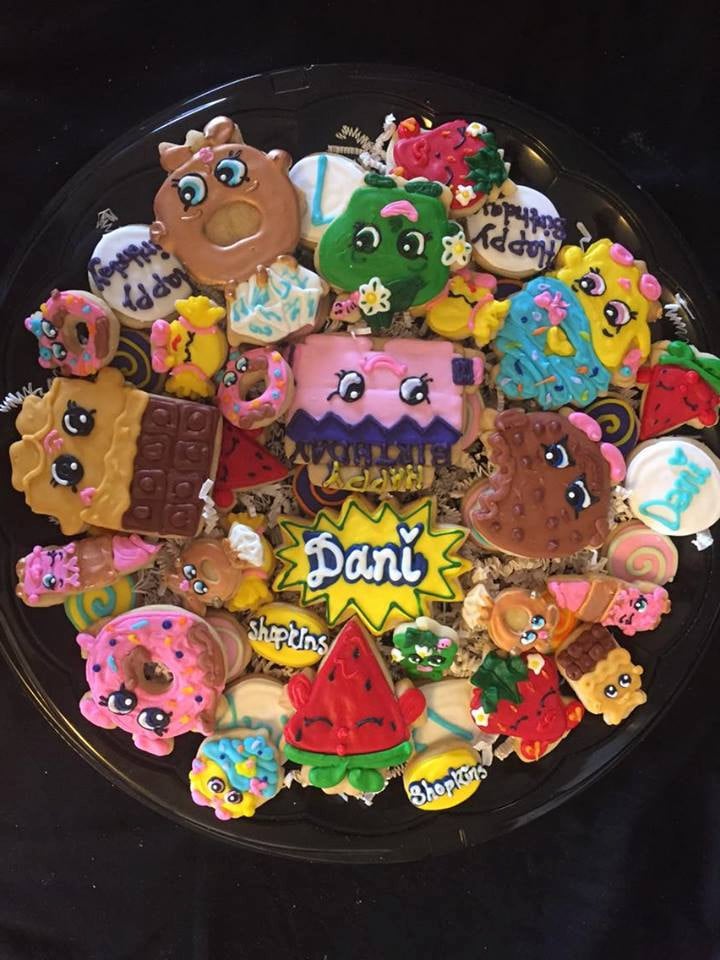 Shopkins custom cookie tray ($75).