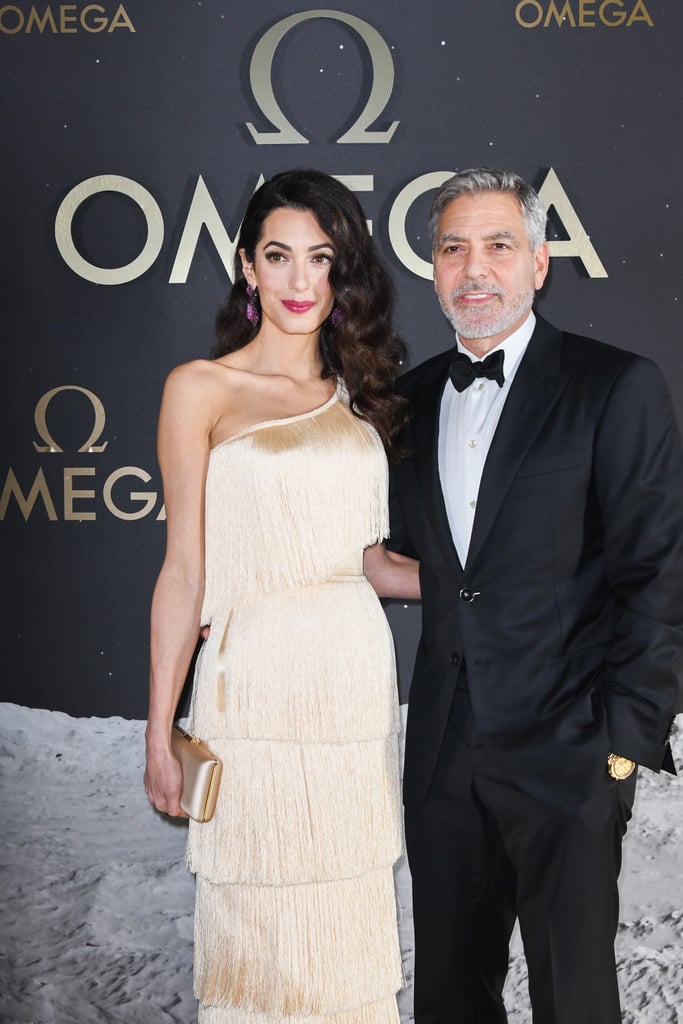 Amal Clooney Gold Fringe Gown 2019