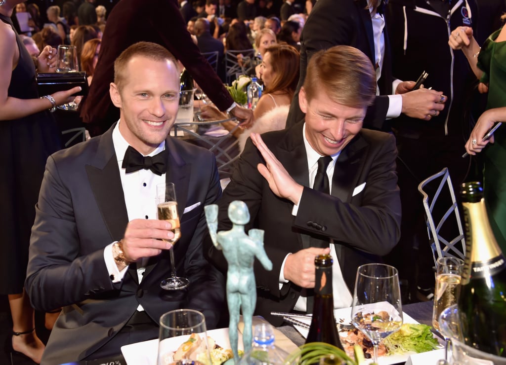 Alexander Skarsgard and Jack McBrayer at the 2018 SAG Awards