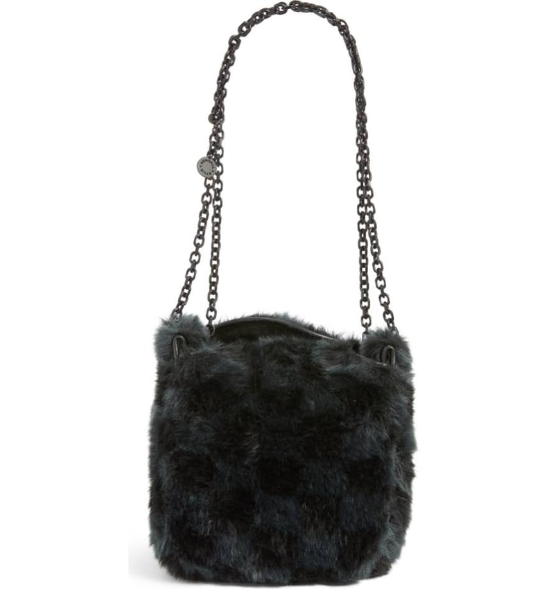 Kendall + Kylie Faux Fur Bucket Bag