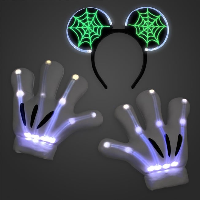 For a Light-Up Spooky Vibe: Mickey Mouse Light-Up Skeleton Costume Accessory Set