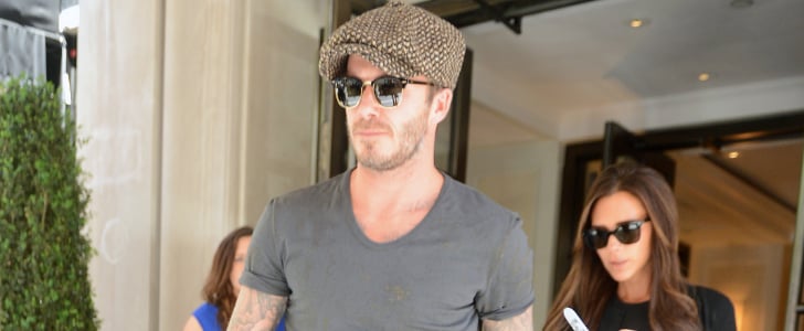 David and Victoria Beckham Leaving Their NYC Hotel