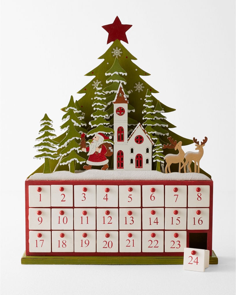 Garnet Hill Wooden Advent Calendar Reusable Advent Calendars For