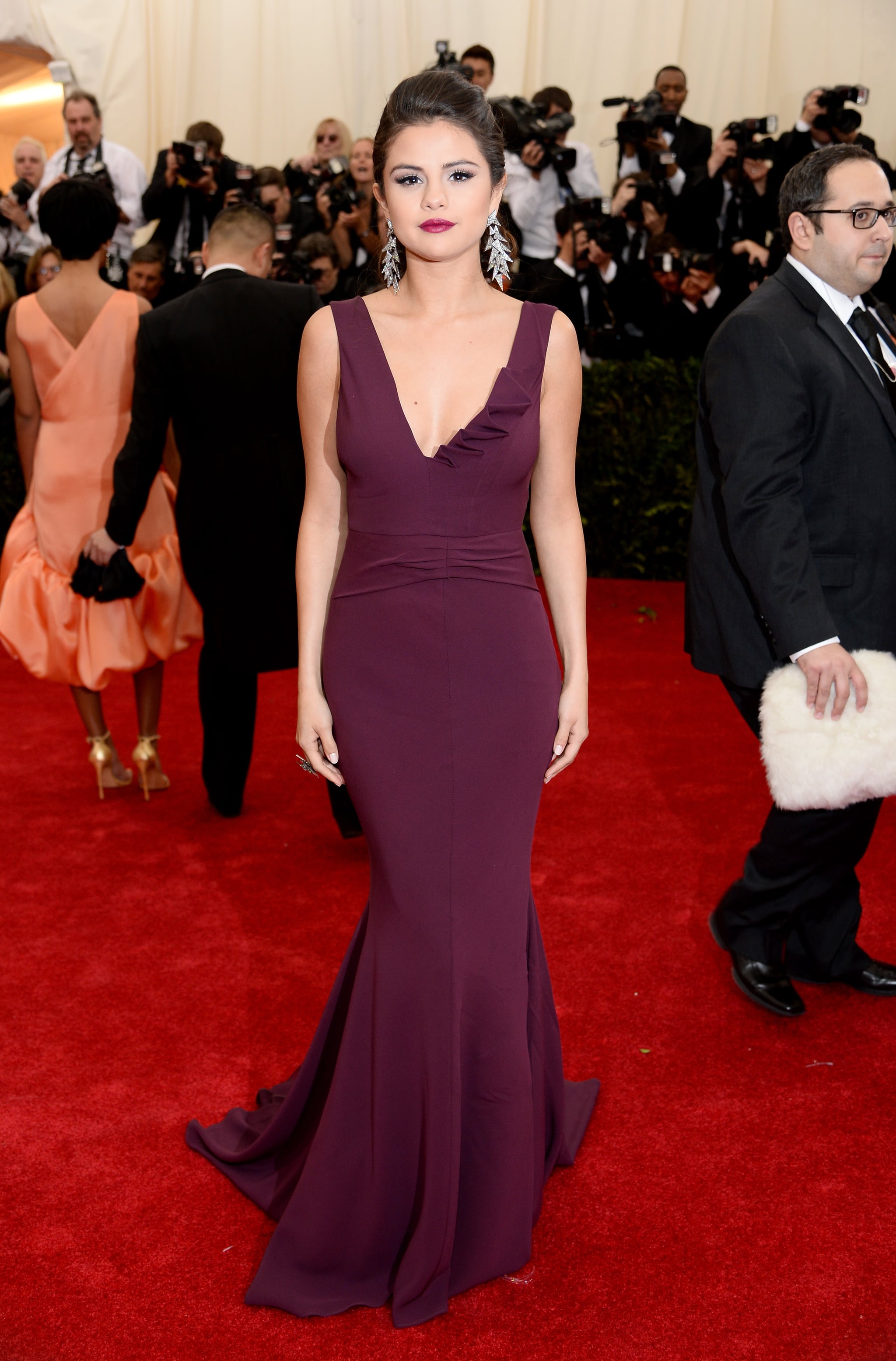 Selena Gomez In Diane von Furstenberg - 2014 Met Gala - Red Carpet Fashion  Awards