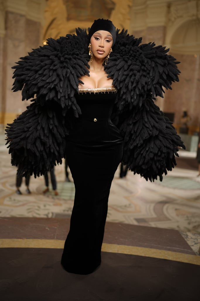 Cardi B in Schiaparelli at Paris Haute Couture Week