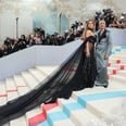 Rita Ora Ascends the Met Gala Steps in a Sheer Corset Gown With a 15-Foot Train