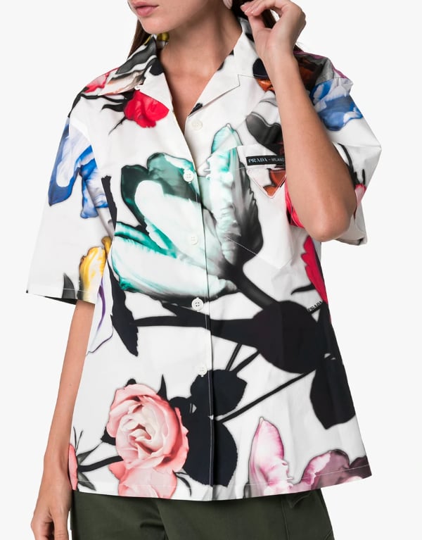 Prada Floral Cotton Shirt