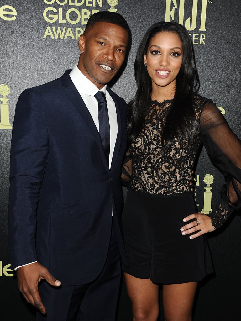Jamie and Corinne Foxx at InStyle Golden Globes Event