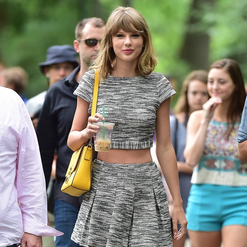 Taylor Swift Goes Casually Preppy in a Pleated Miniskirt and