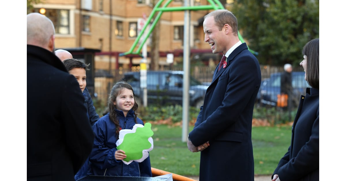 Prince William Gardening With Kids in London November 2016 ...