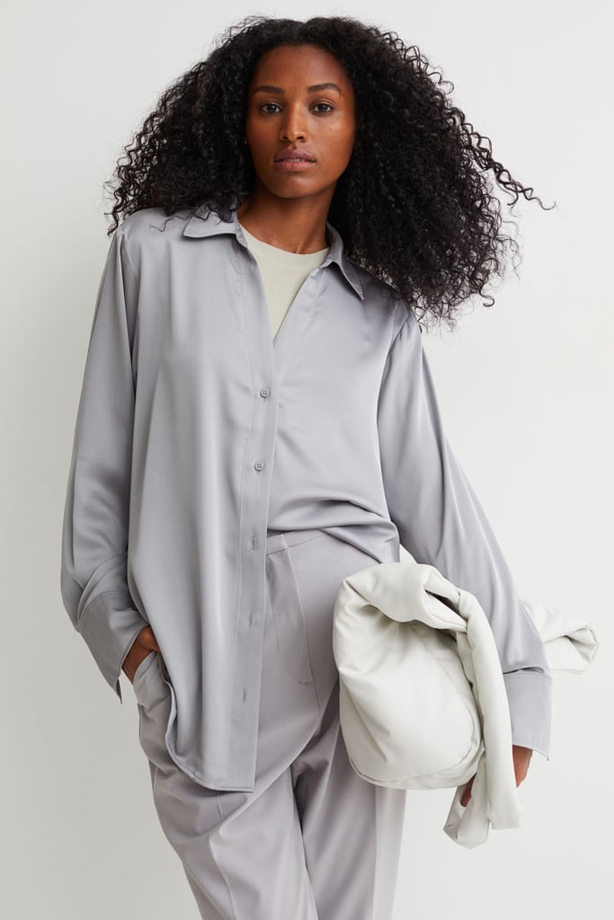 For a Luxe-Looking Top: V-neck Blouse