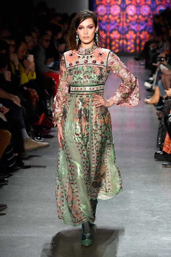 Bella Wore This Mint, High-Neck Dress at Anna Sui Too