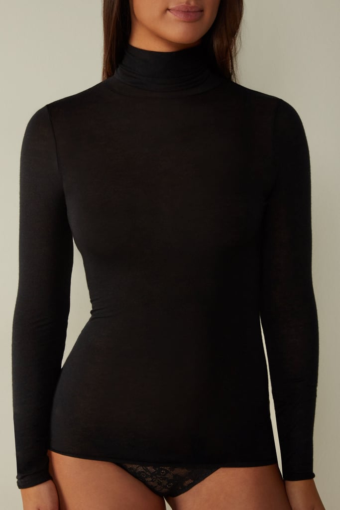 Intimissimi Modal Cashmere Ultralight High-Neck Top