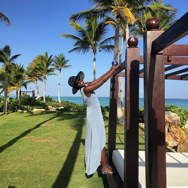 Lupita Nyong'o Vacation Instagram Pictures January 2016