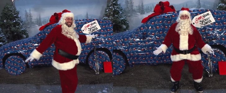 John Krasinski Dancing in a Santa Suit