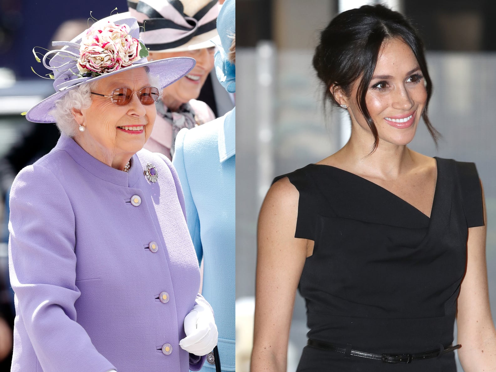 Queen Elizabeth II and Meghan Markle Ride the Royal Train PS Celebrity(00)