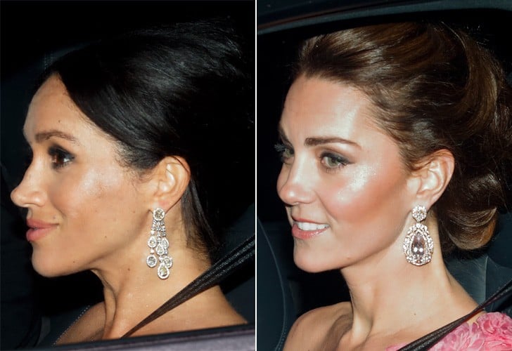Meghan Markle and Kate Middleton's Earrings November 2018