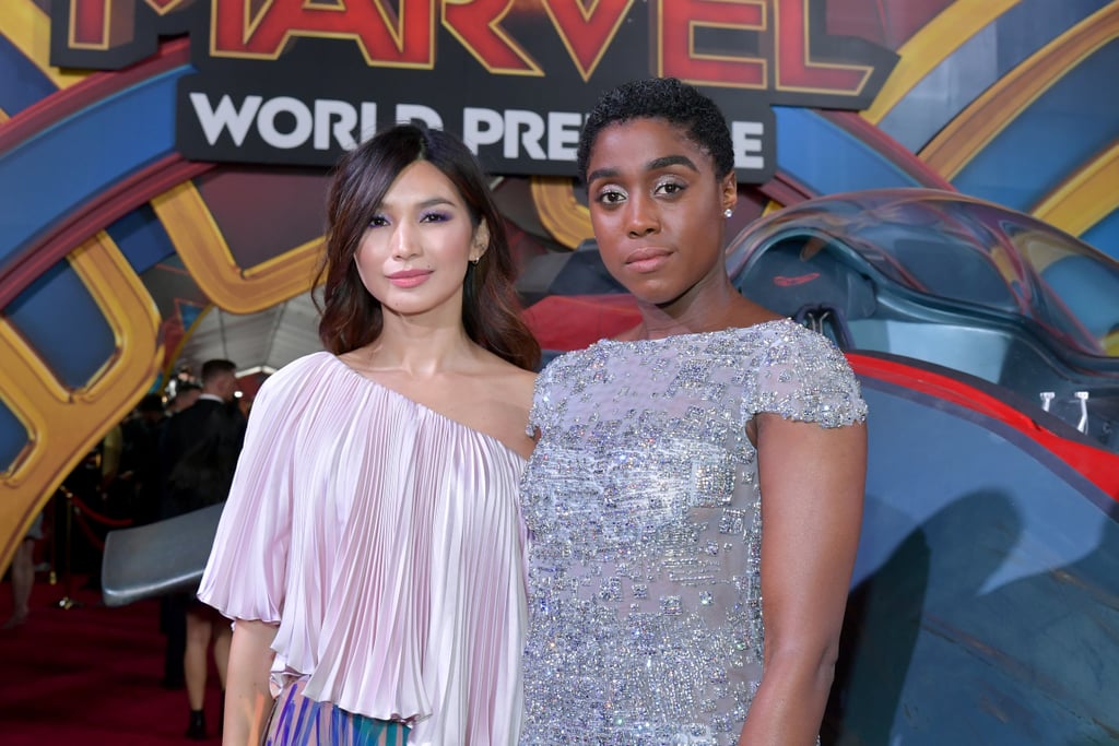 Pictures of Brie Larson, Lashana Lynch, and Gemma Chan