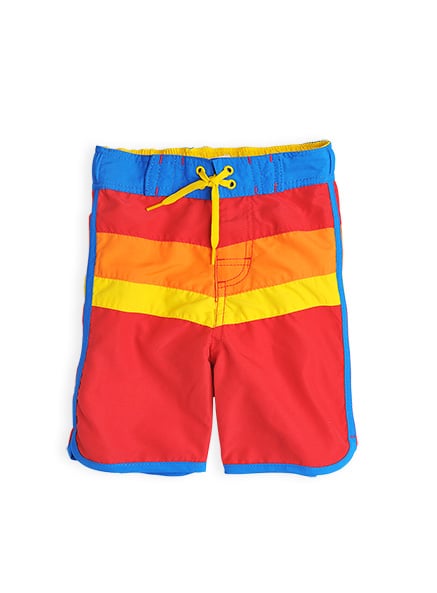 Retro Stripe Board Shorts