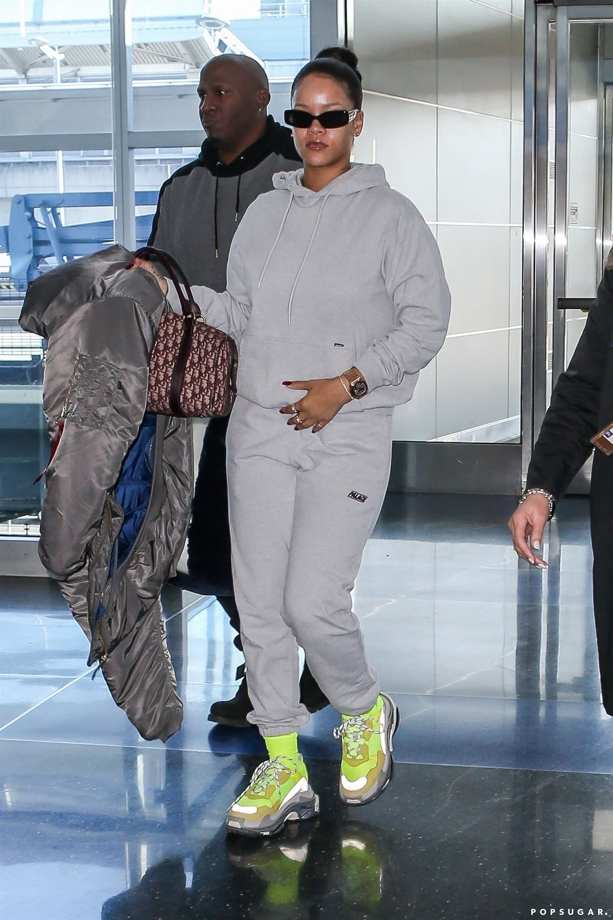 Rihanna's Green Balenciaga Sneakers 