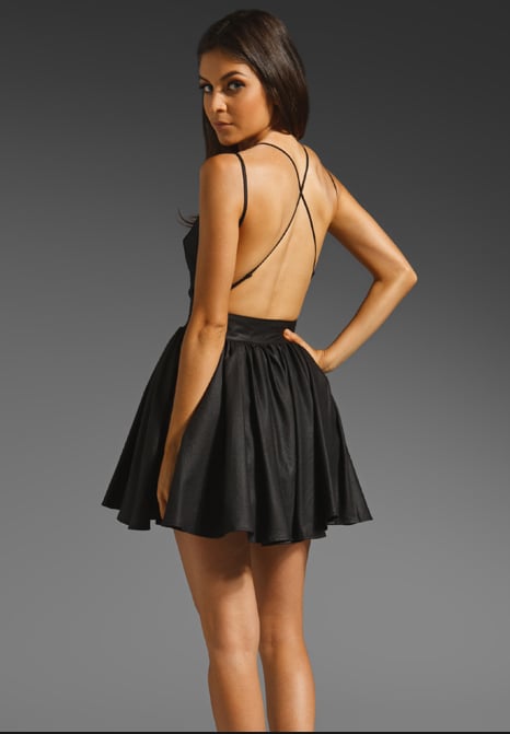 Keepsake Open-Back Black Dress ($137, originally $195)