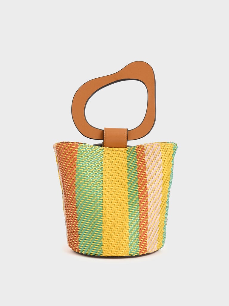 Charles and Keith Sculptural Handle Bucket Bag