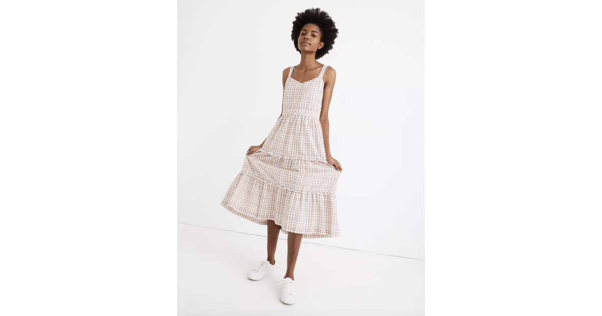 Sweetheart ruffle midi dress online
