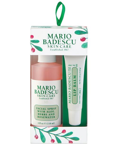 Mario Badescu Two Piece Facial Spray & Lip Balm Ornament Set