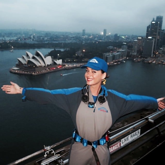 Katy Perry climbed a bridge and celebrated with an Instagram snap.
Source: Instagram user katyperry
