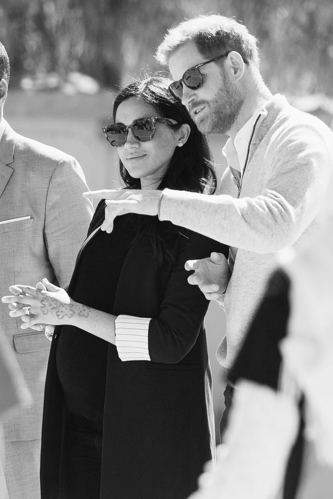 Prince Harry and Meghan Markle Black and White Photos