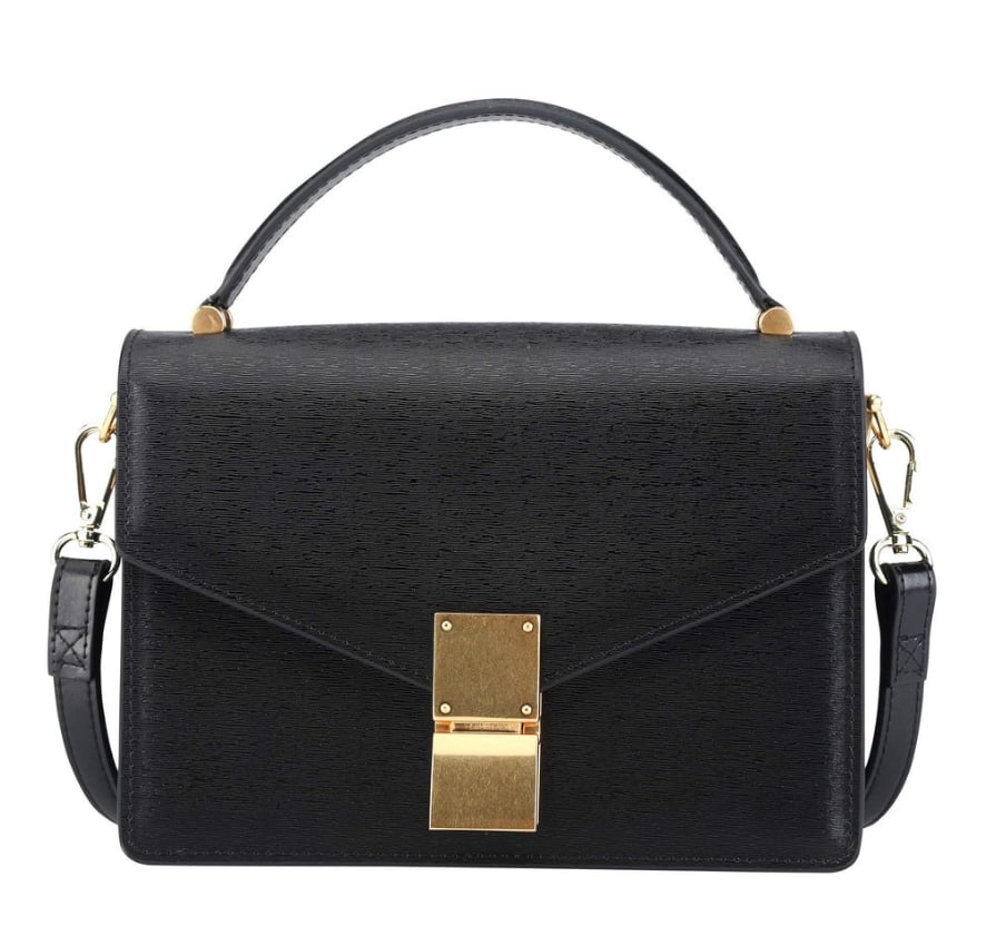 Bison Denim Vintage Buckle Strap Box Bag