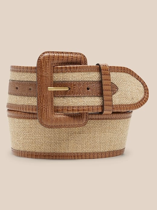 Banana Republic Heritage Linen & Leather Belt
