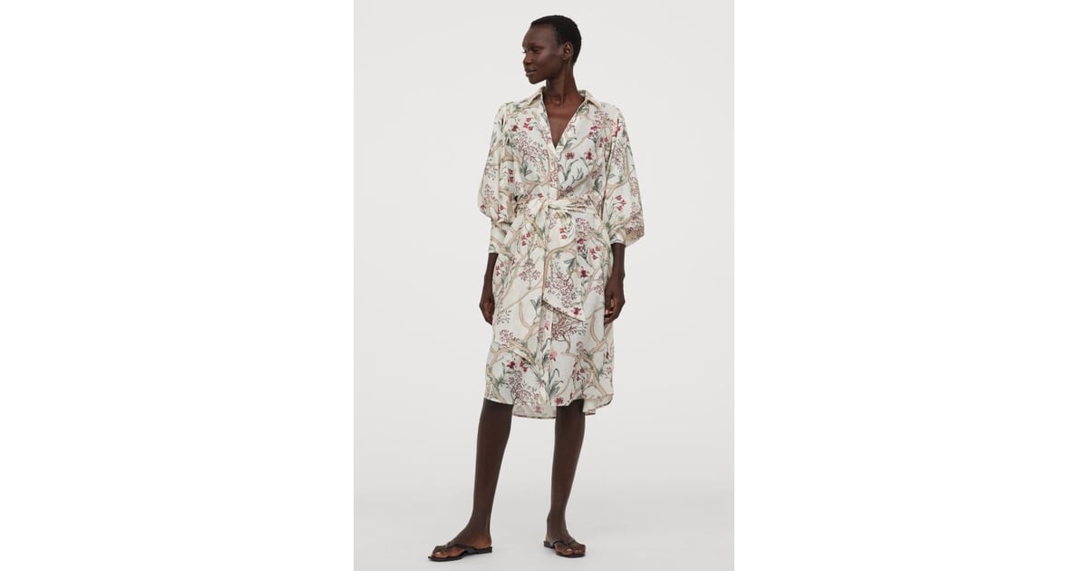 Johanna Ortiz x H&M Linen Shirt Dress H&M Collaboration With Johanna