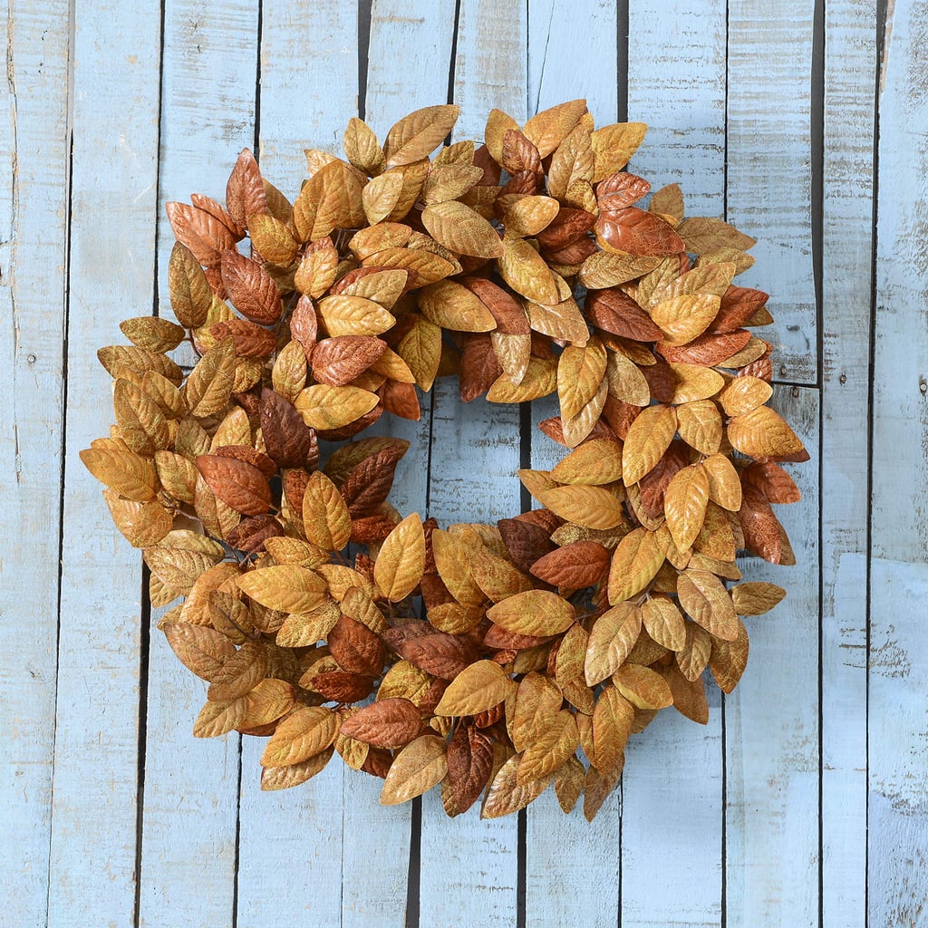 Artificial Fall Wreath 18" Fall Eucalyptus Leaves Wreath