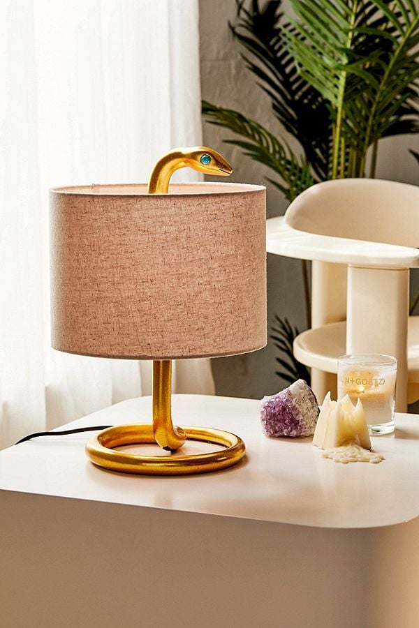 snake table lamp